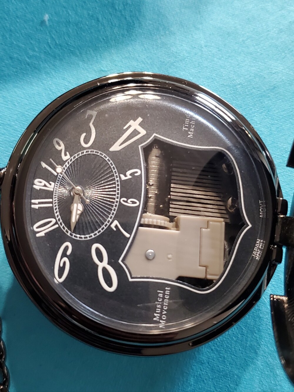Tribute To Space Exploration Mechanical Musical Skeleton Pocket Watch - Picture 6 of 14